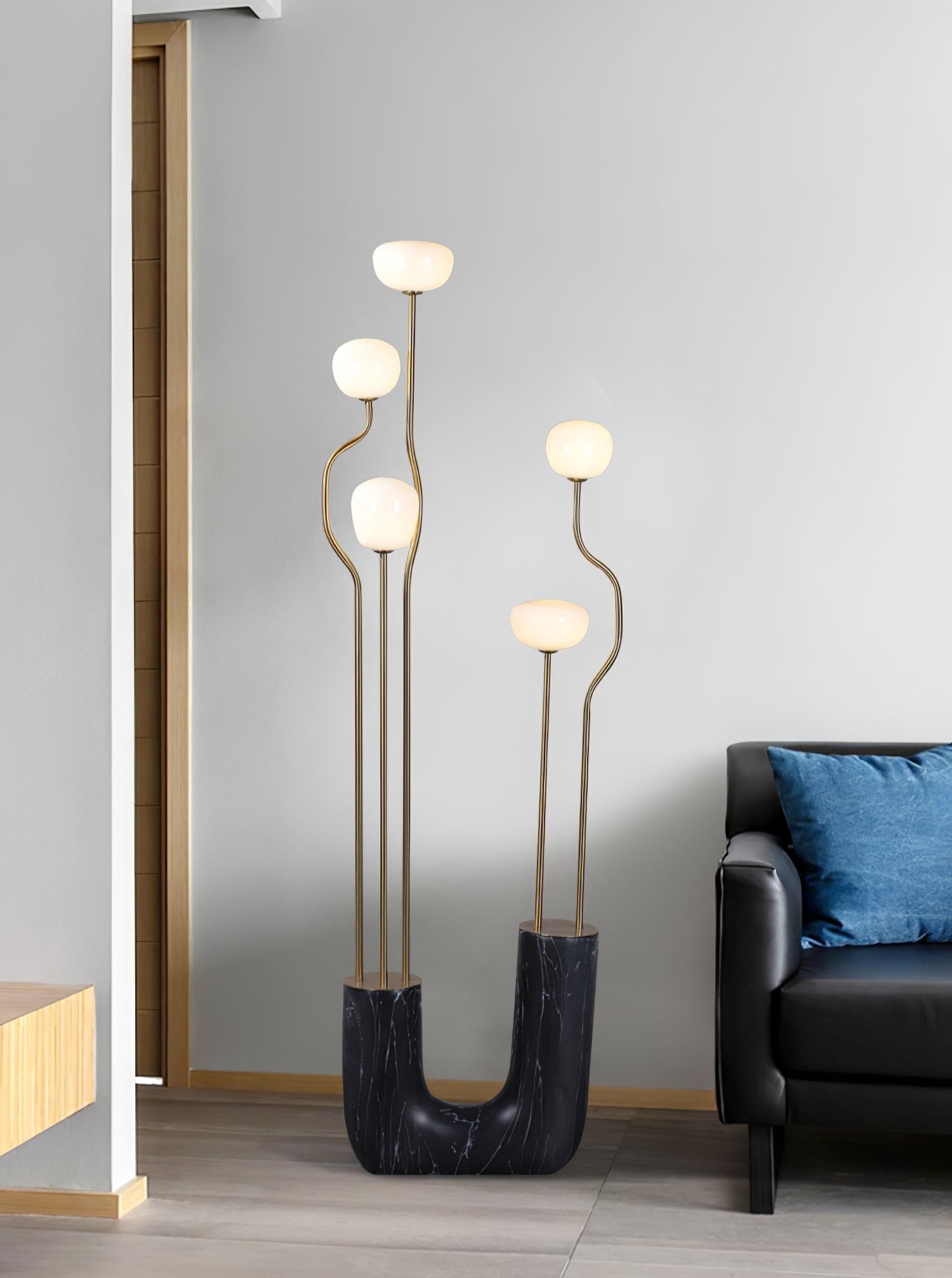Lumon Marble Brass Modern Floor Lamp-Neutral Decor