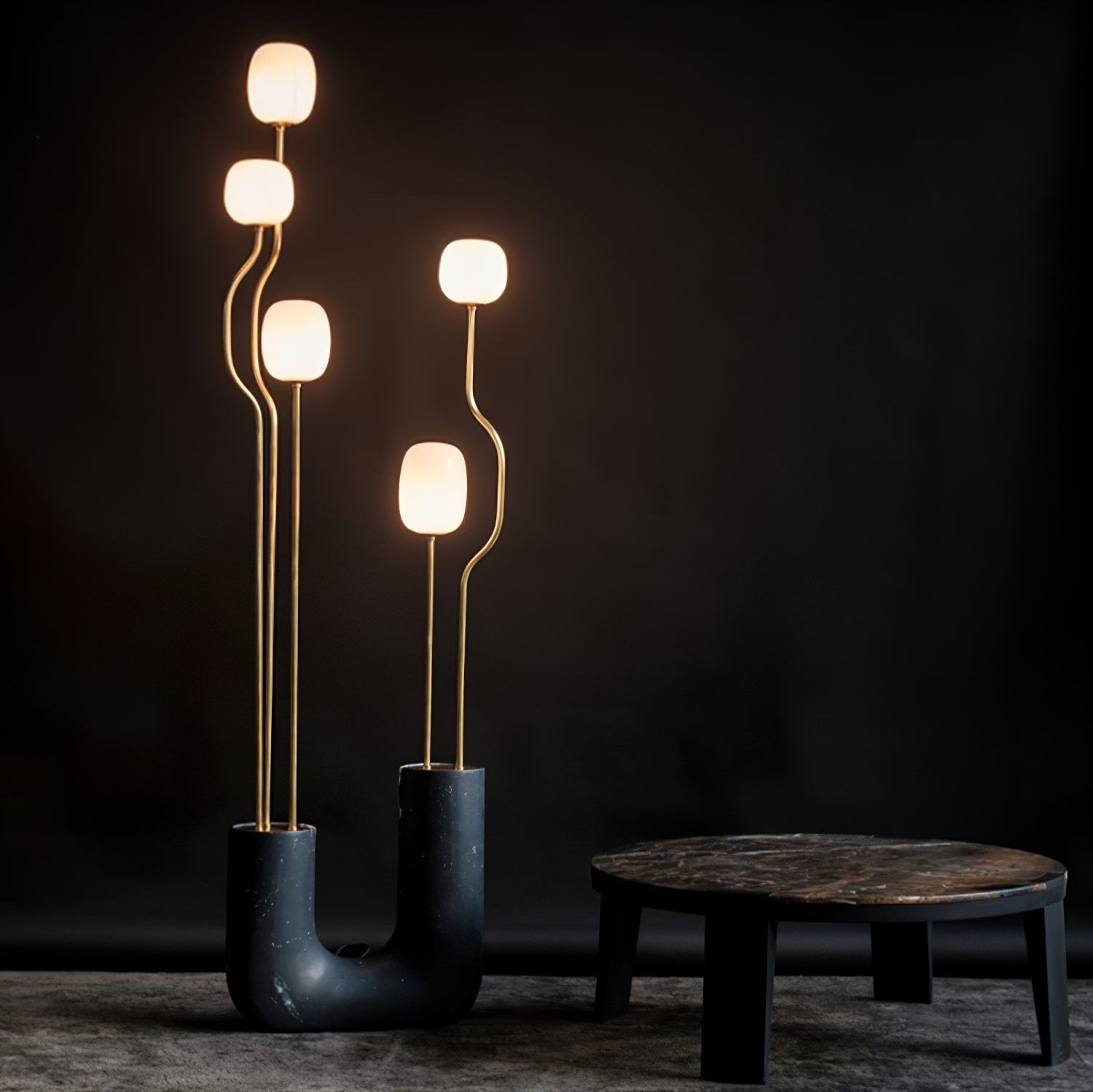 Lumon Marble Brass Modern Floor Lamp-Neutral Decor