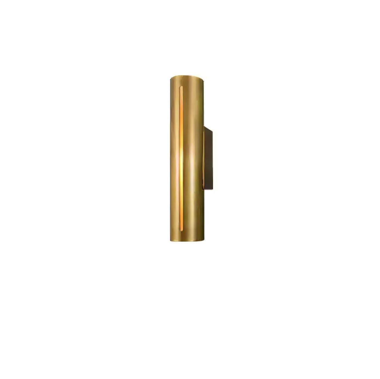 Avsilara Modern Minimalist Cylinder Brass Wall Light-Neutral Decor