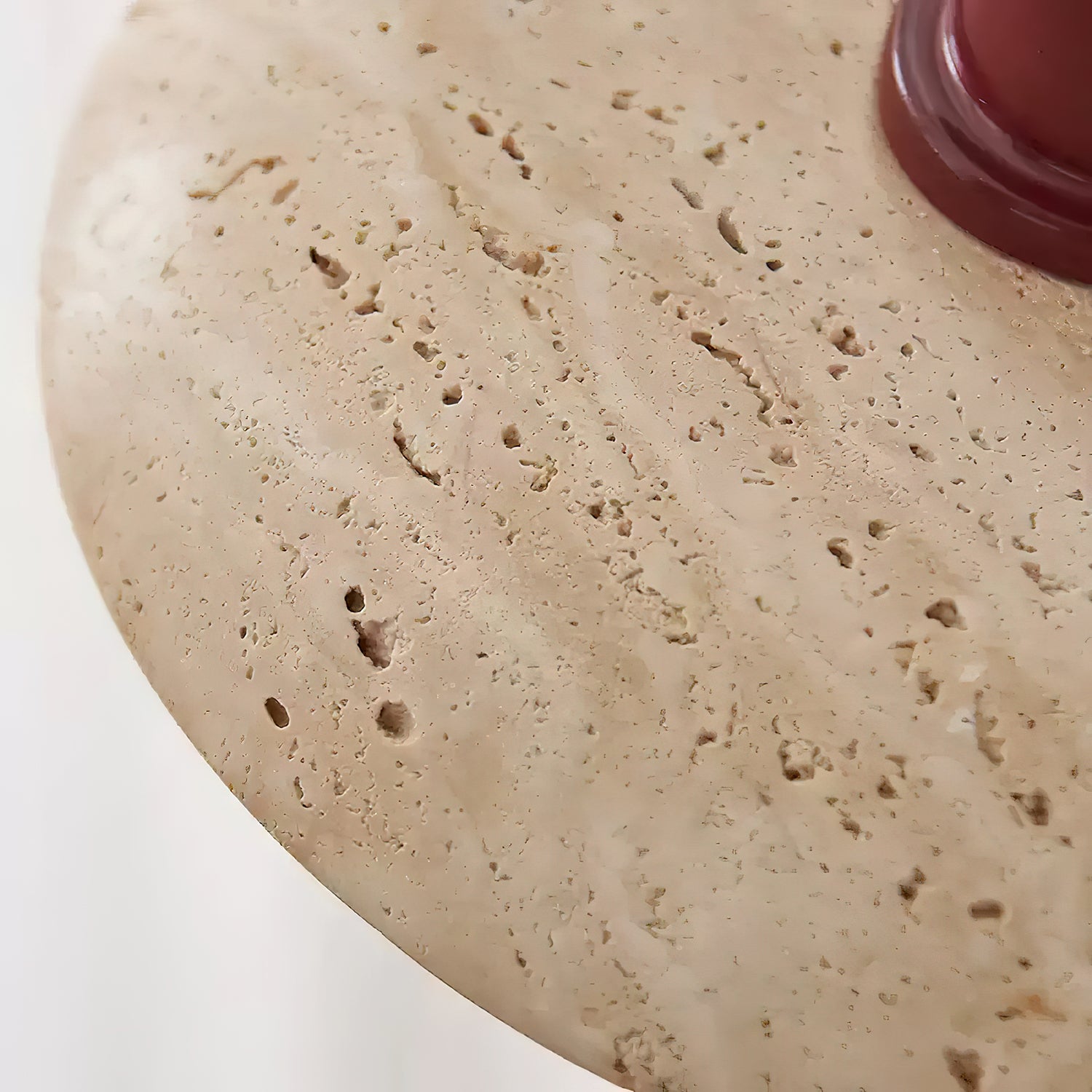 Delora Dome-Shade Travertine Pendant Light-Neutral Decor