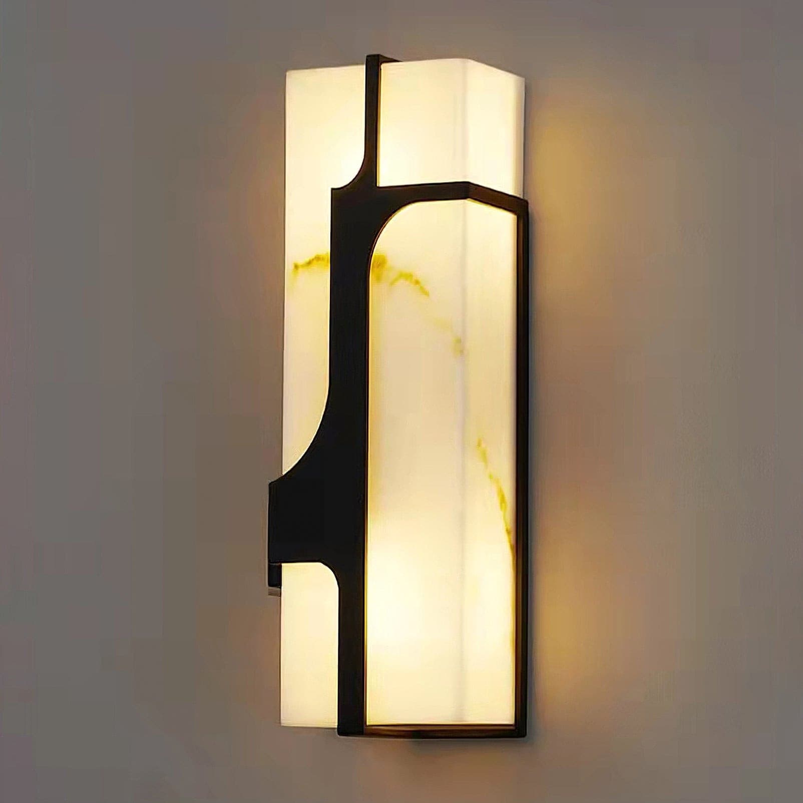 Ariel Wall Lamp Alabaster & Brass Elegance