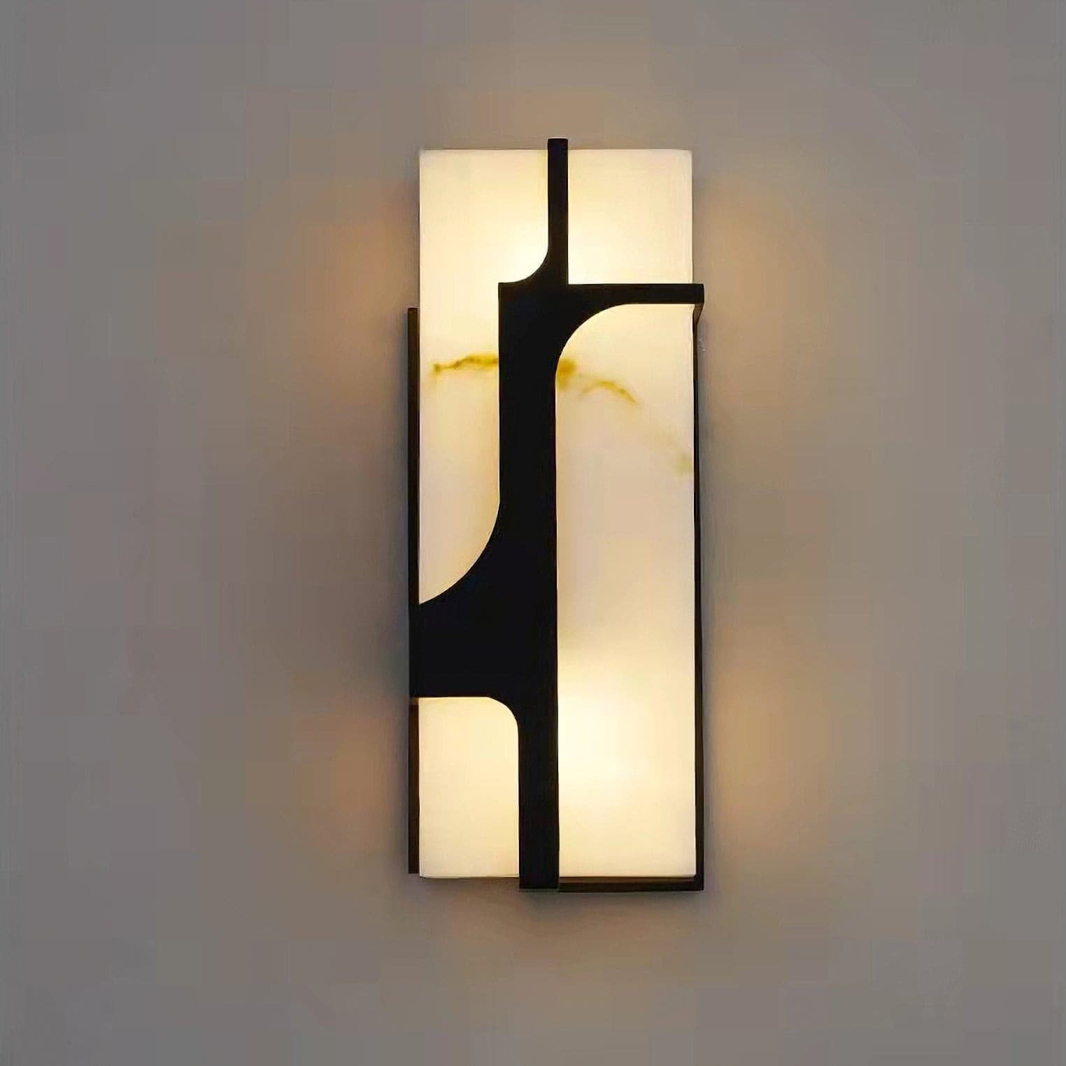 Ariel Wall Lamp Alabaster & Brass Elegance