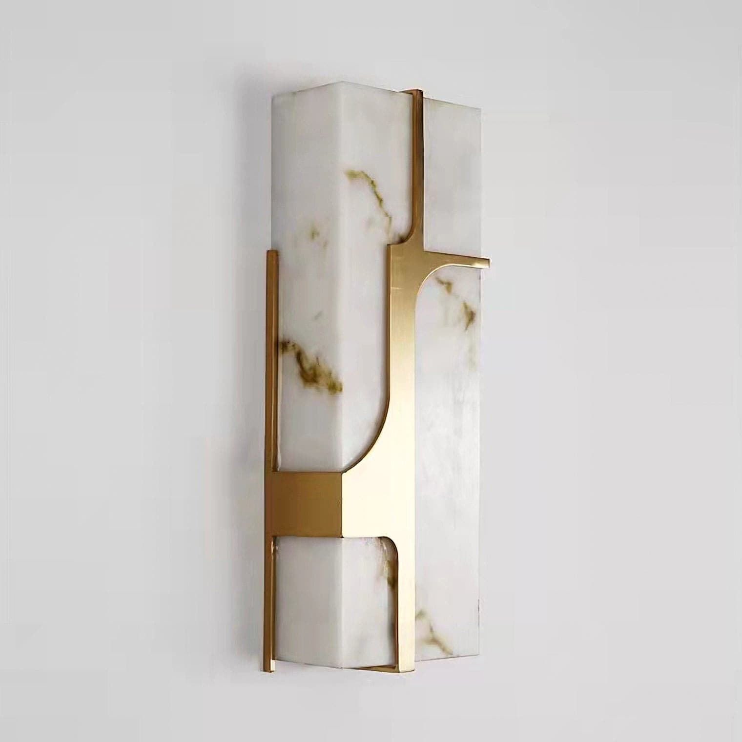 Ariel Wall Lamp Alabaster & Brass Elegance
