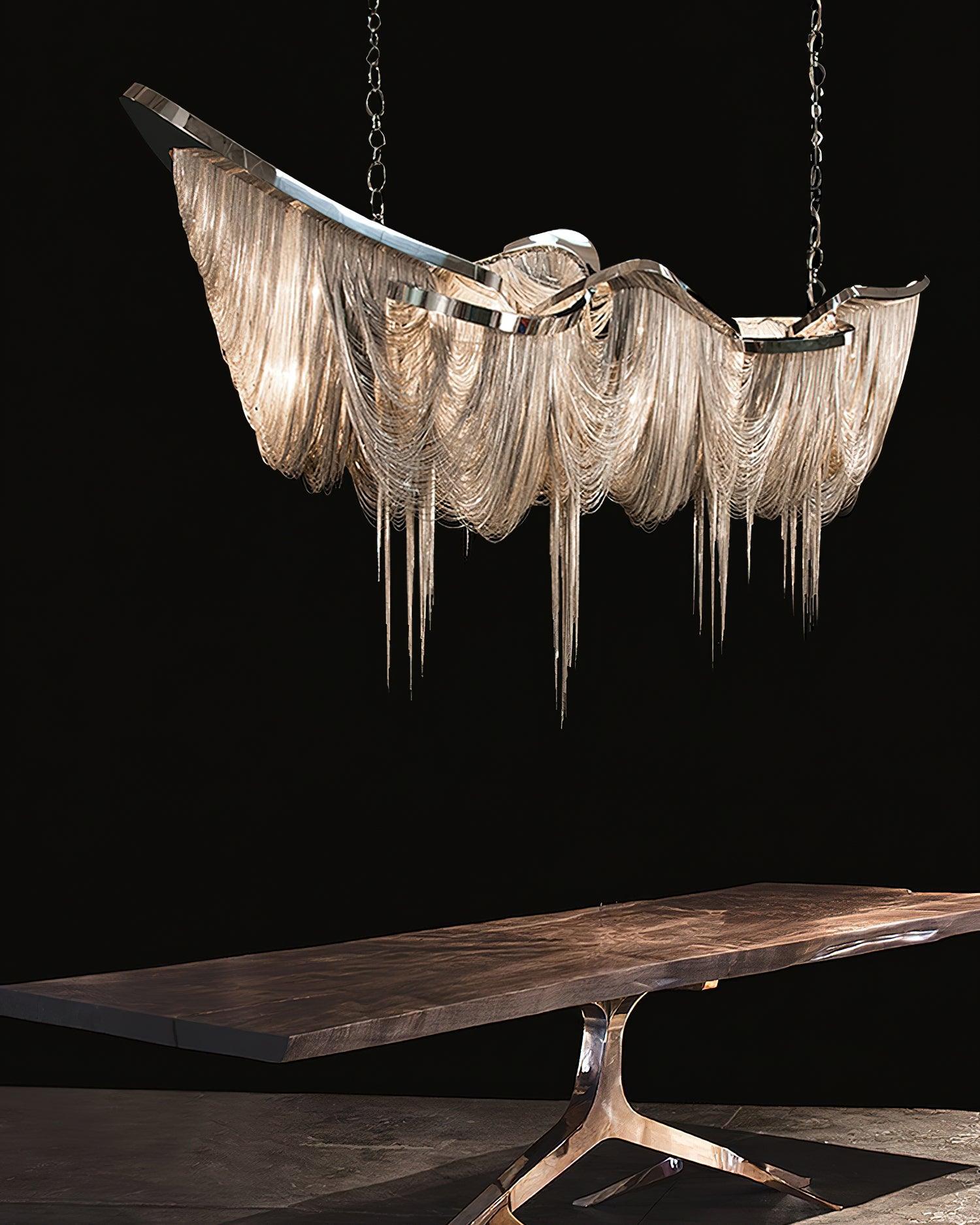 Solara Chandelier Tassel Gold-Neutral Decor