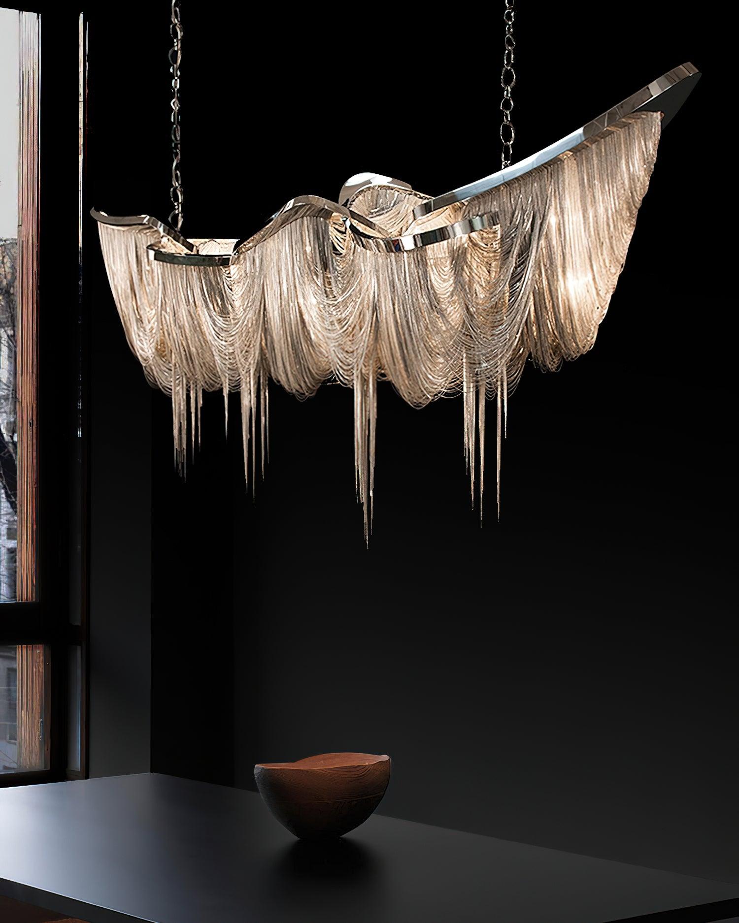Solara Chandelier Tassel Gold-Neutral Decor