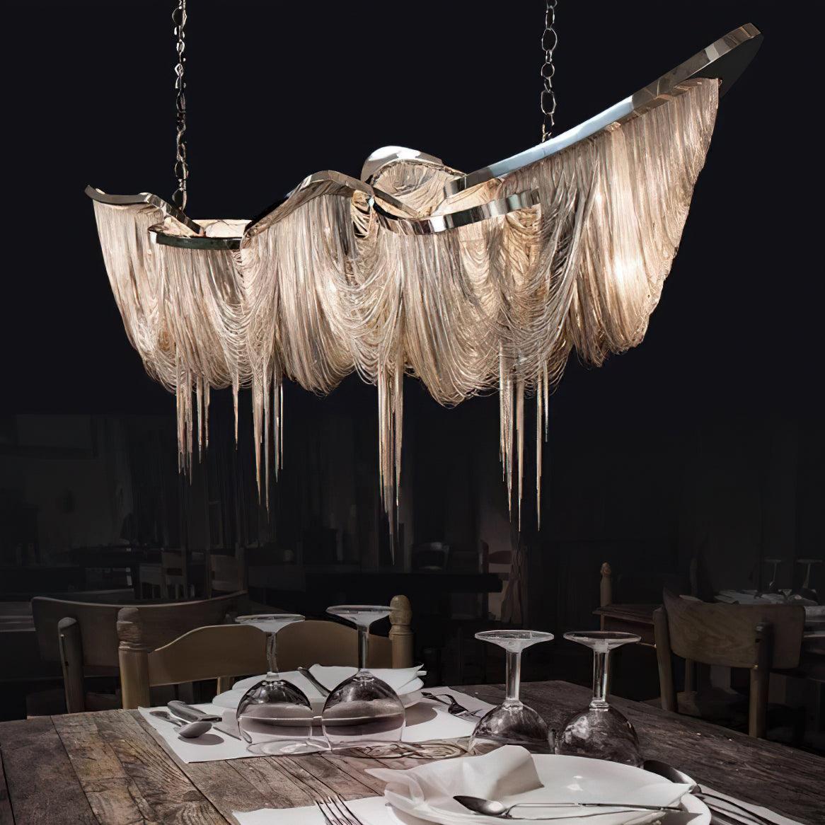 Solara Chandelier Tassel Gold-Neutral Decor