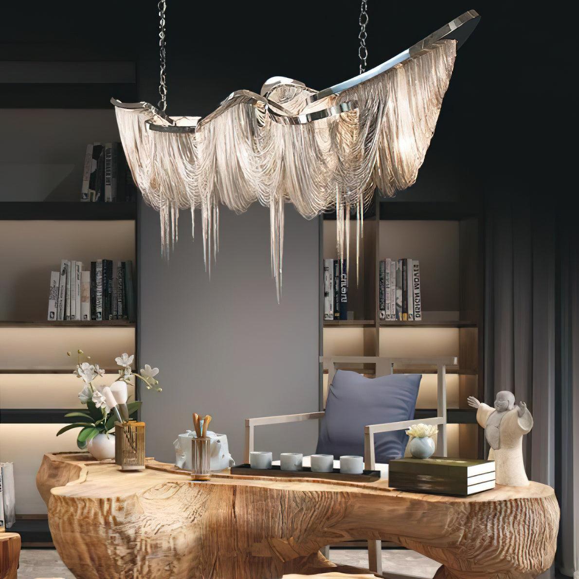 Solara Chandelier Tassel Gold-Neutral Decor