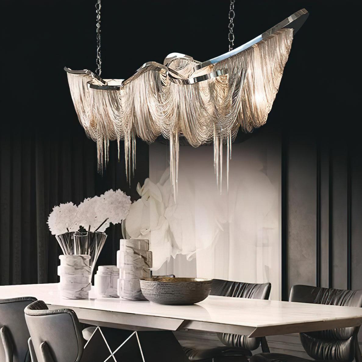 Solara Chandelier Tassel Gold-Neutral Decor