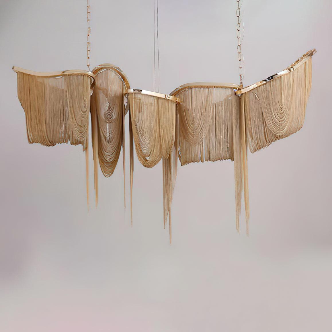 Solara Chandelier Tassel Gold-Neutral Decor
