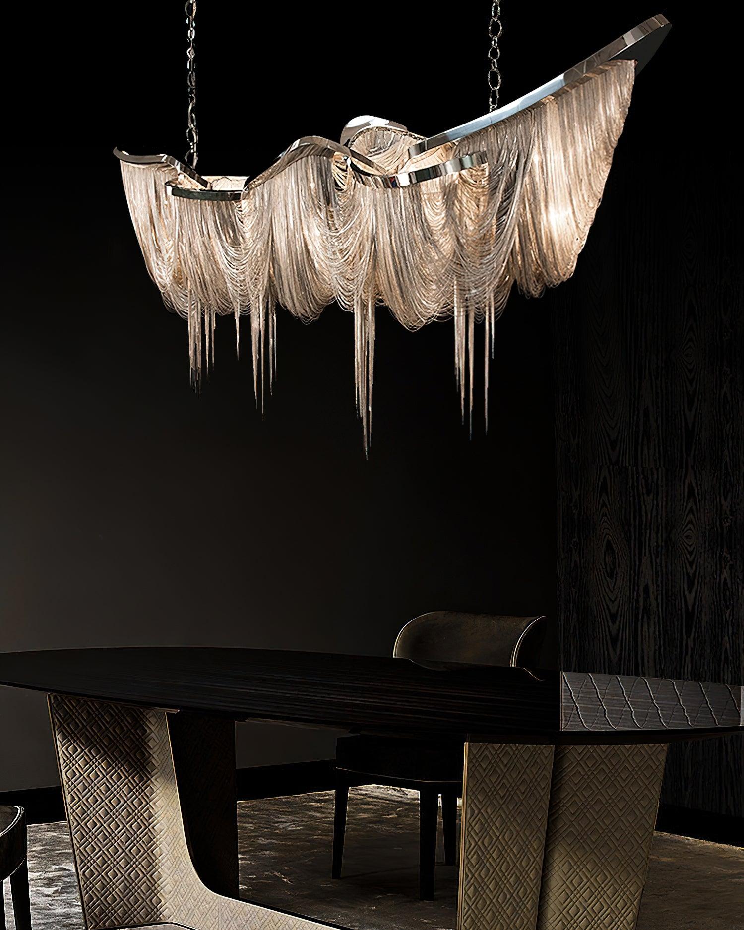 Solara Chandelier Tassel Gold-Neutral Decor
