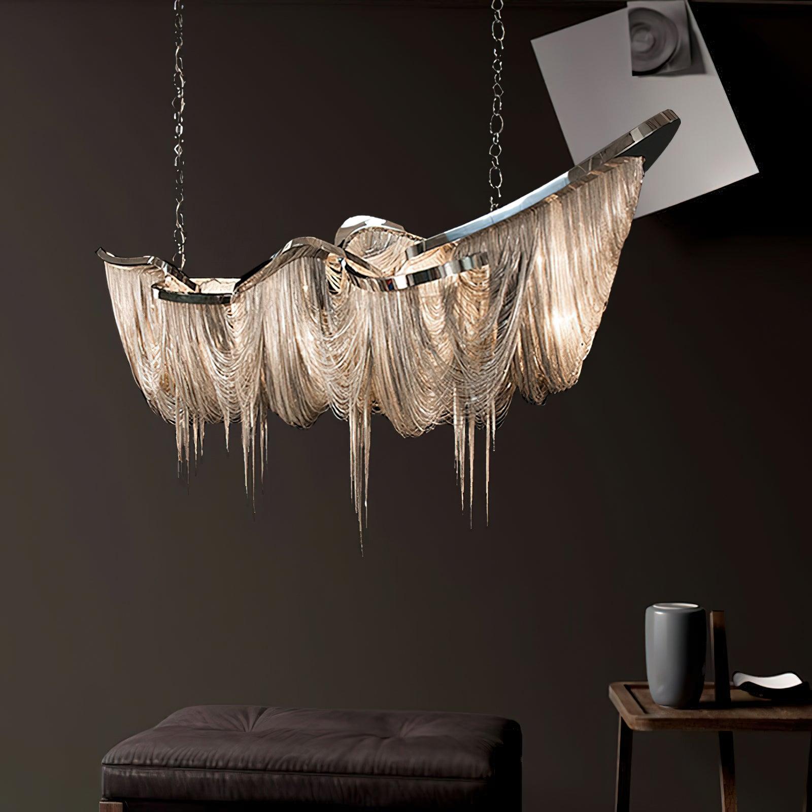 Solara Chandelier Tassel Gold-Neutral Decor