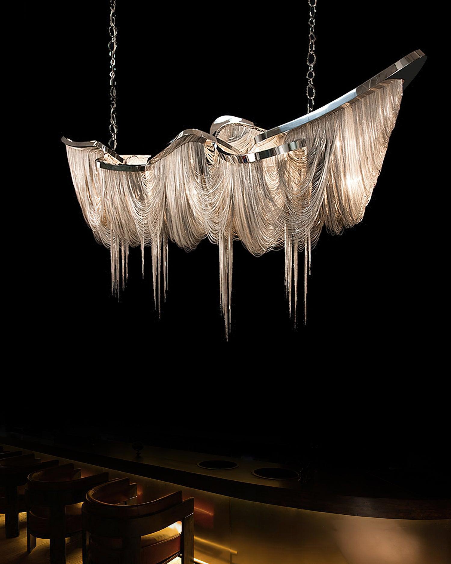 Solara Chandelier Tassel Gold-Neutral Decor