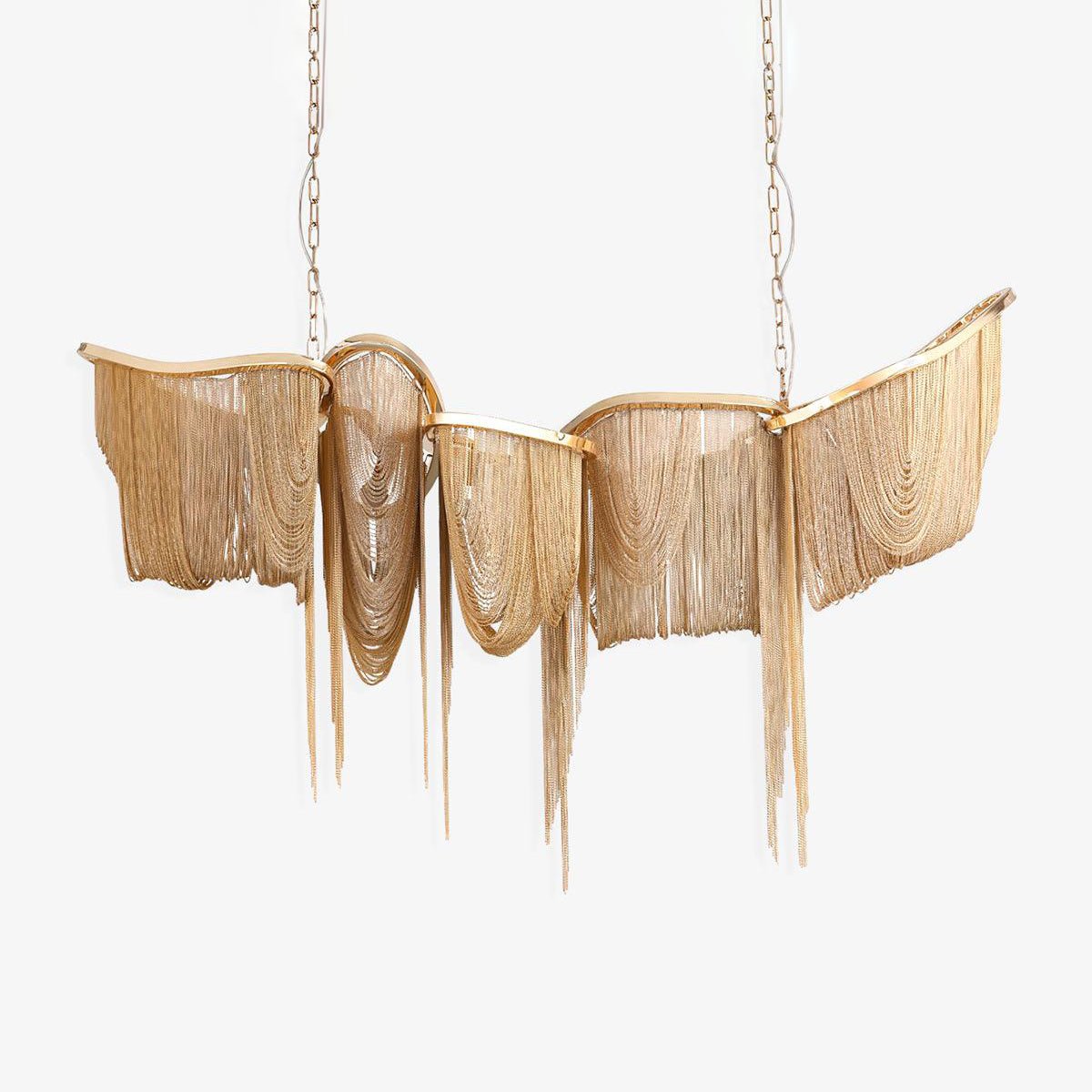 Solara Chandelier Tassel Gold-Neutral Decor