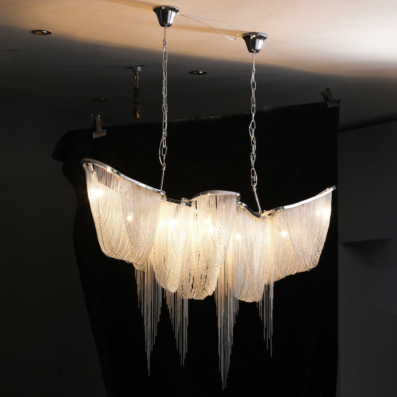 Solara Chandelier Tassel Gold-Neutral Decor