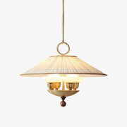 Umbera Pleated Shade Pendant Light-Neutral Decor