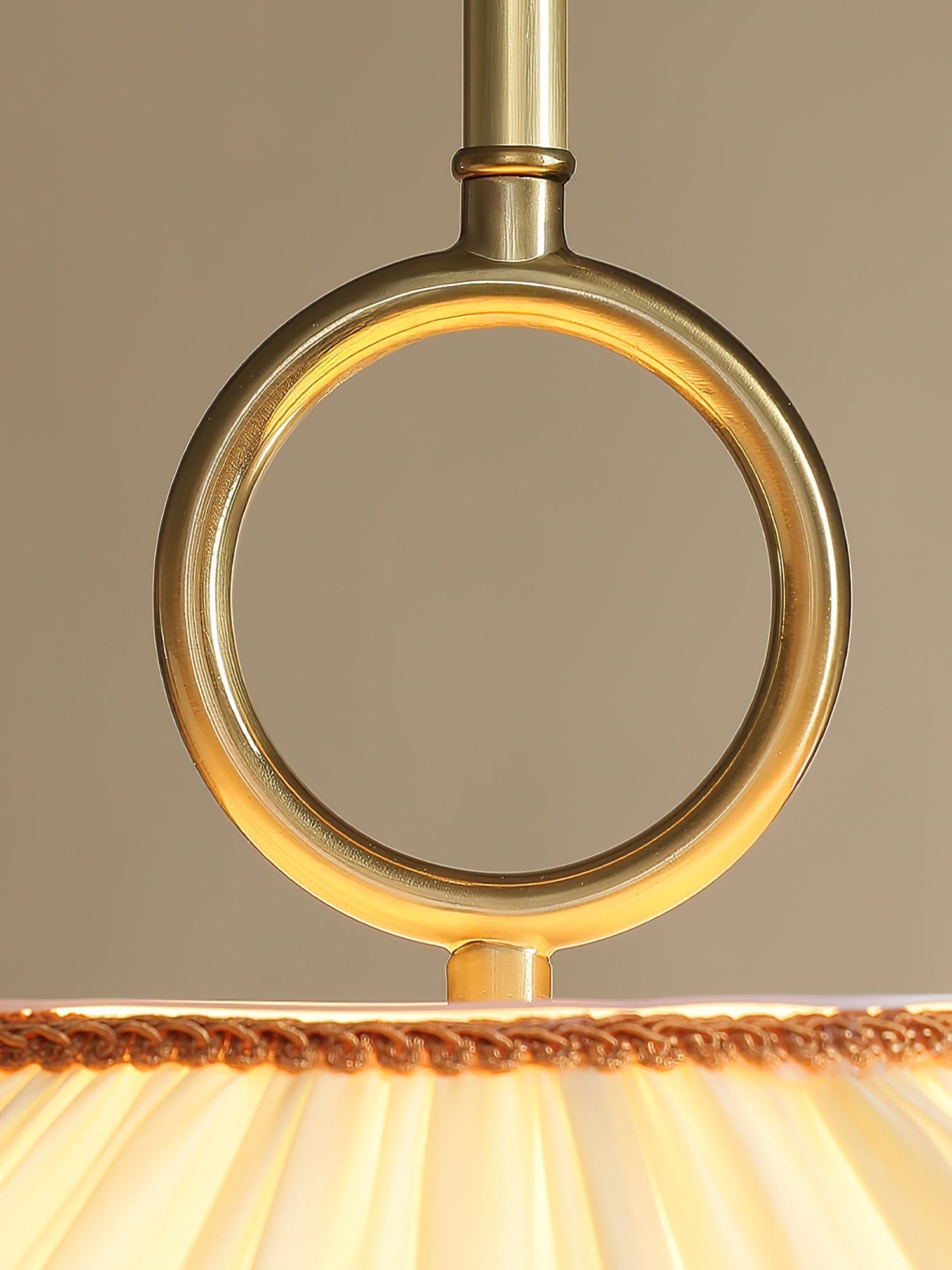 Umbera Pleated Shade Pendant Light-Neutral Decor