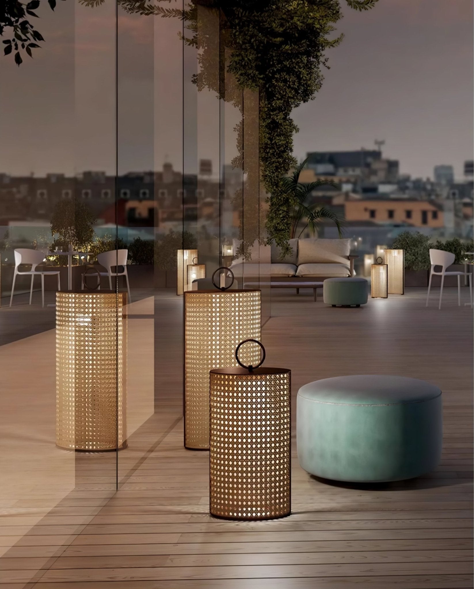 Zebr Solar Outdoor Lantern Lamp-Neutral Decor