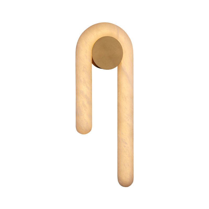 Arlo Loop Alabaster Wall Light-Neutral Decor
