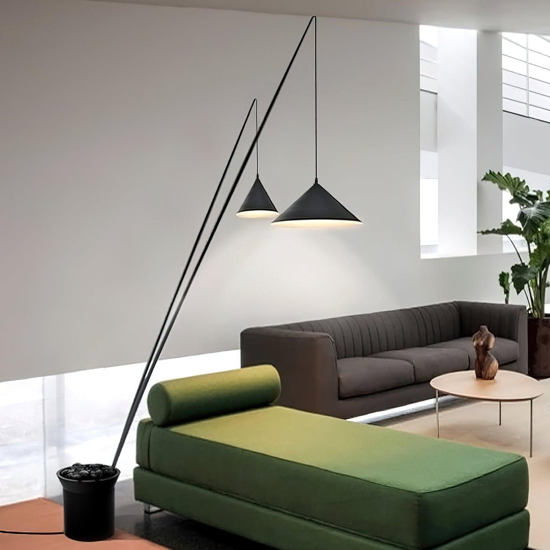 Canorara Multi-Arm Black Floor Lamp-Neutral Decor
