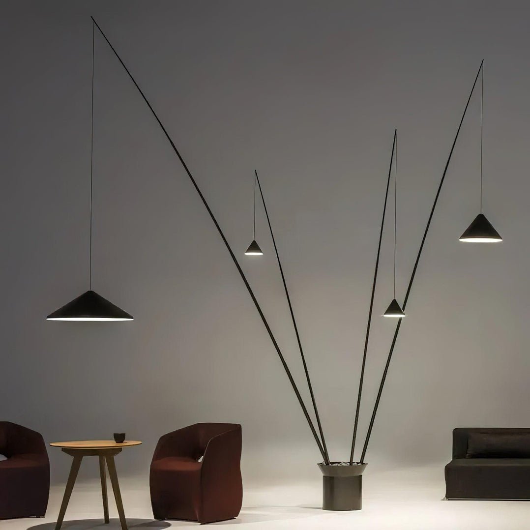 Canorara Multi-Arm Black Floor Lamp-Neutral Decor