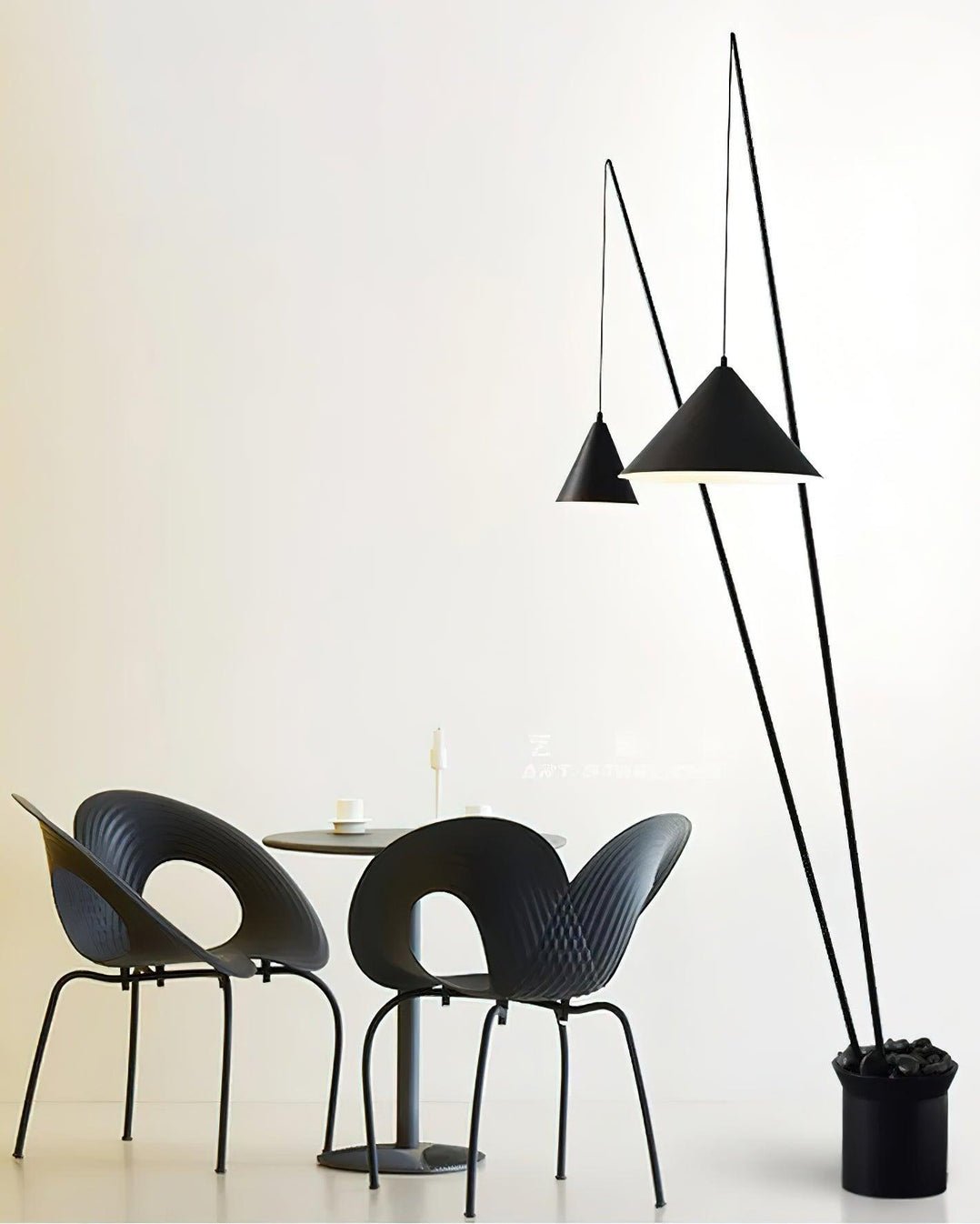 Canorara Multi-Arm Black Floor Lamp-Neutral Decor