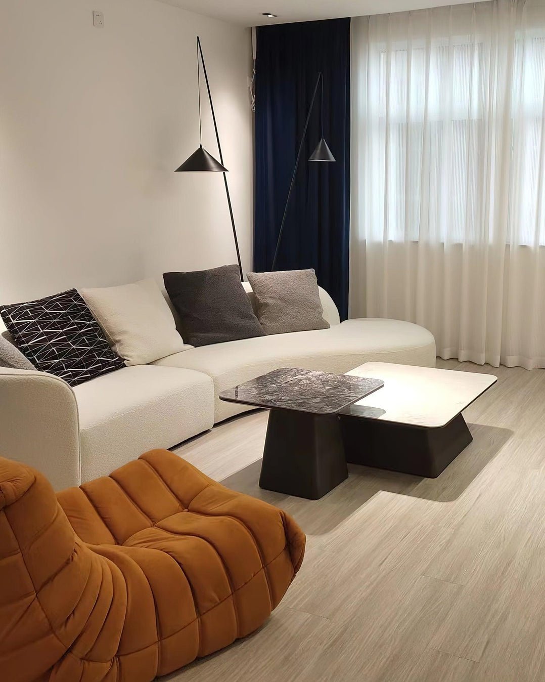 Canorara Multi-Arm Black Floor Lamp-Neutral Decor