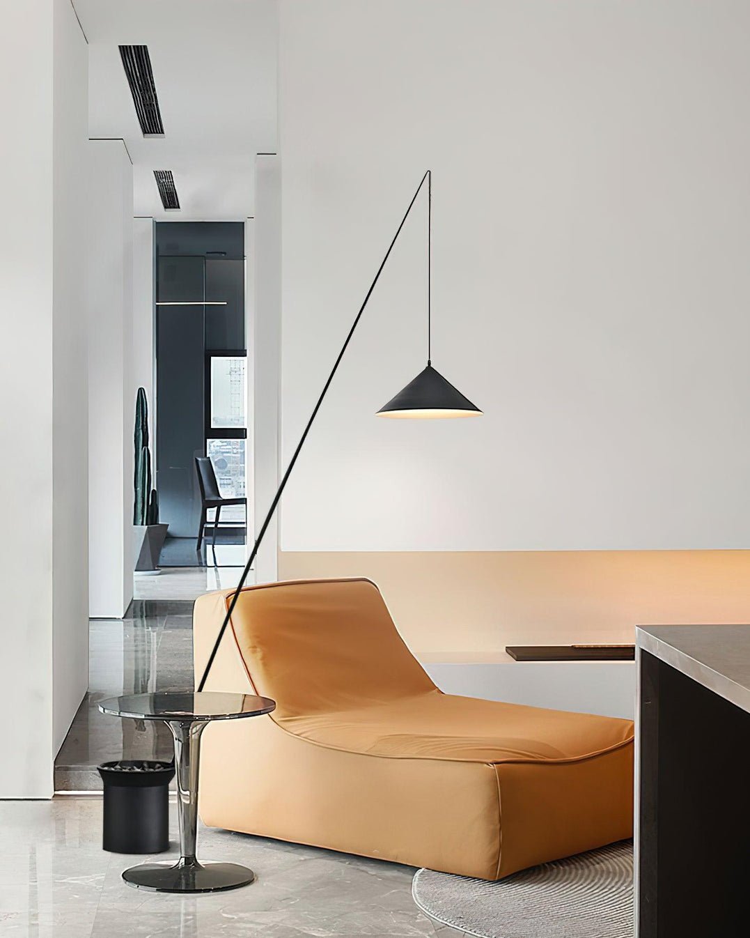 Canorara Multi-Arm Black Floor Lamp-Neutral Decor