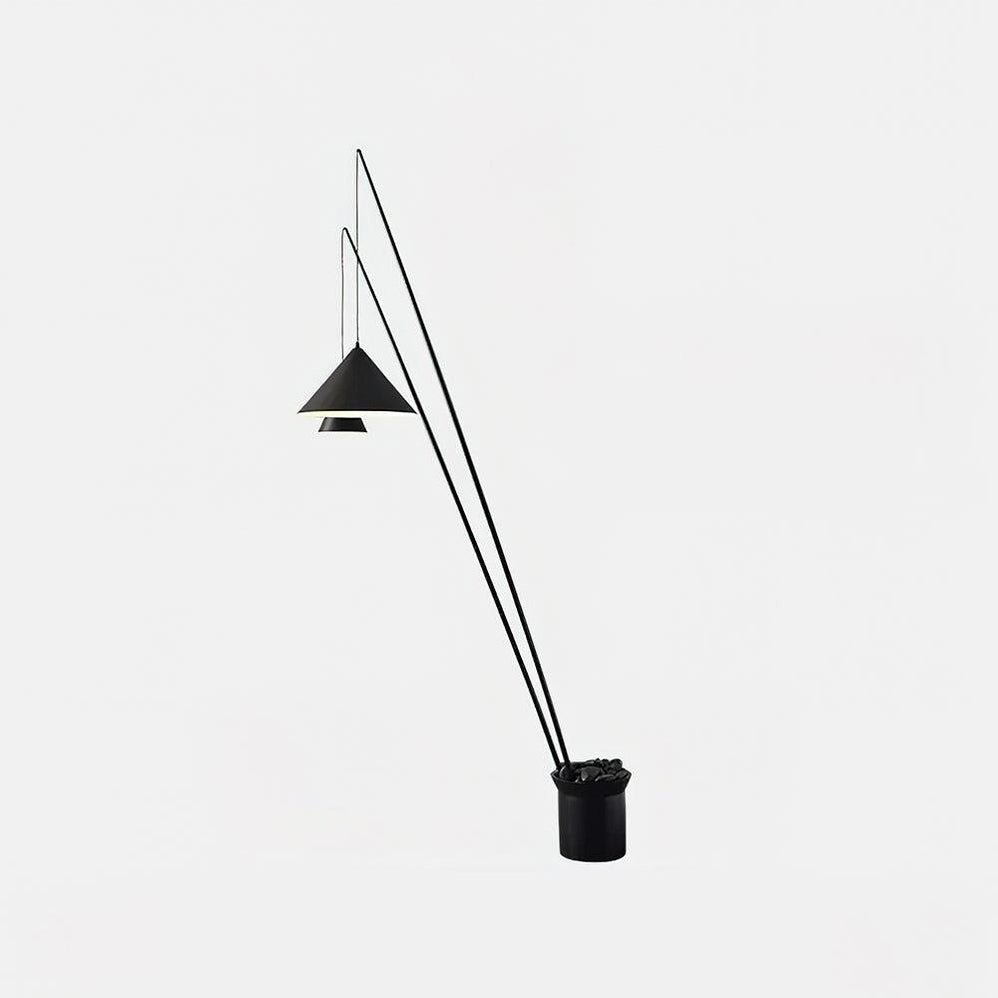 Canorara Multi-Arm Black Floor Lamp-Neutral Decor