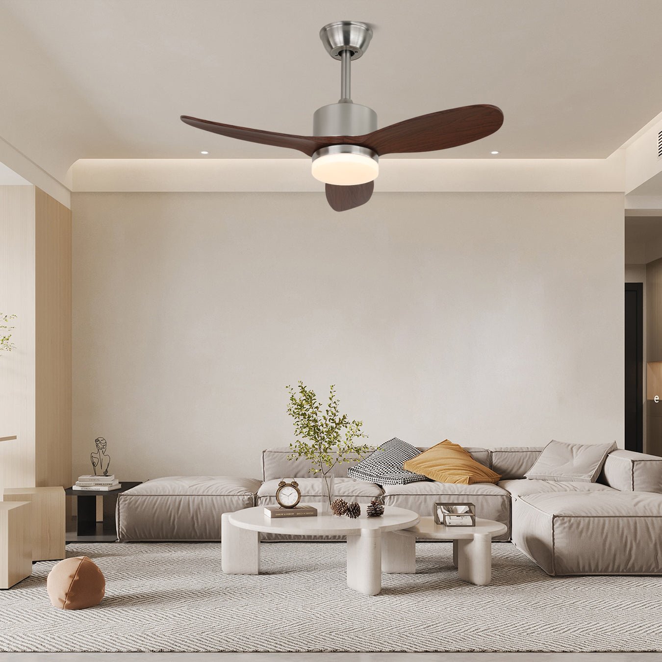 Arlo Ceiling Fan Light-Neutral Decor