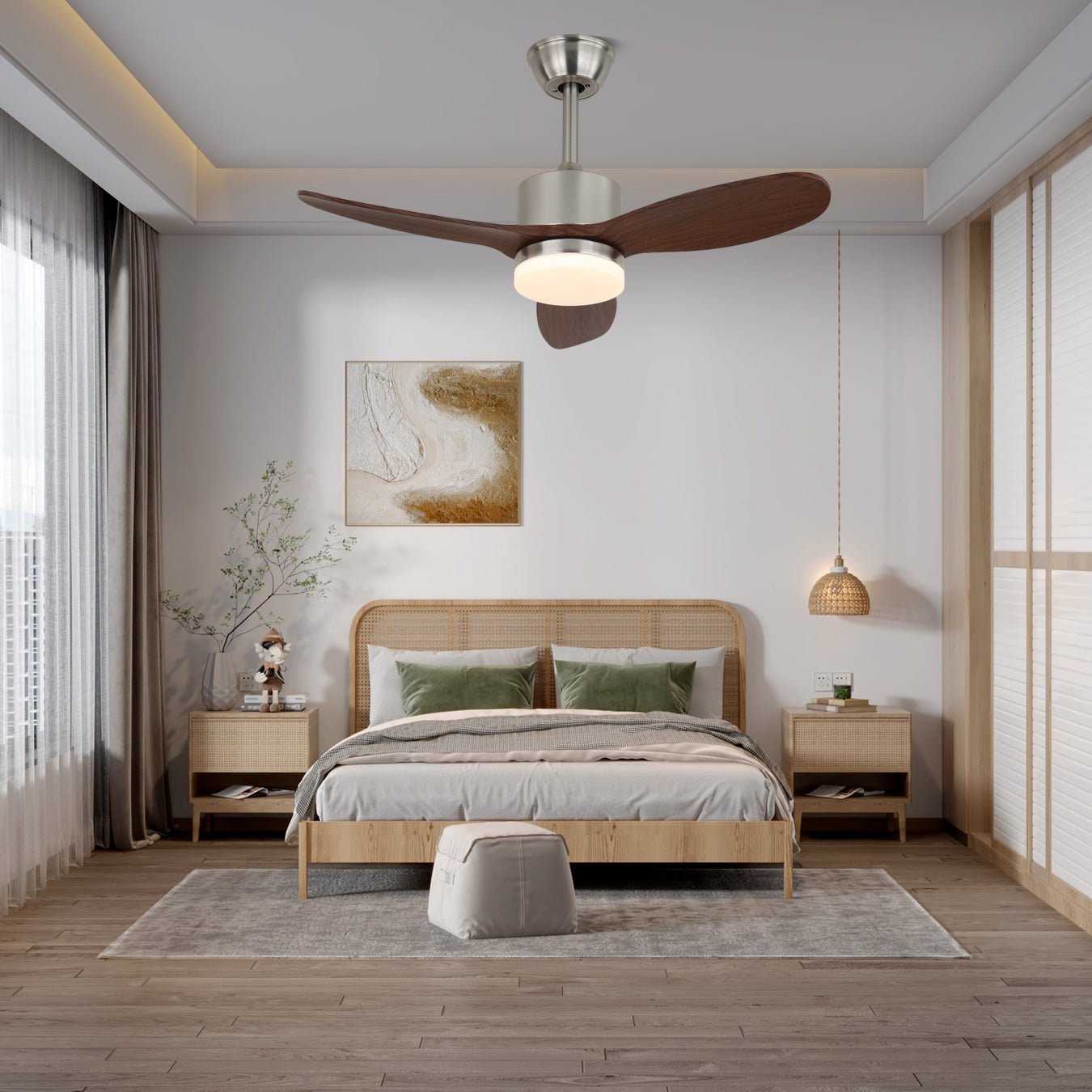 Arlo Ceiling Fan Light-Neutral Decor