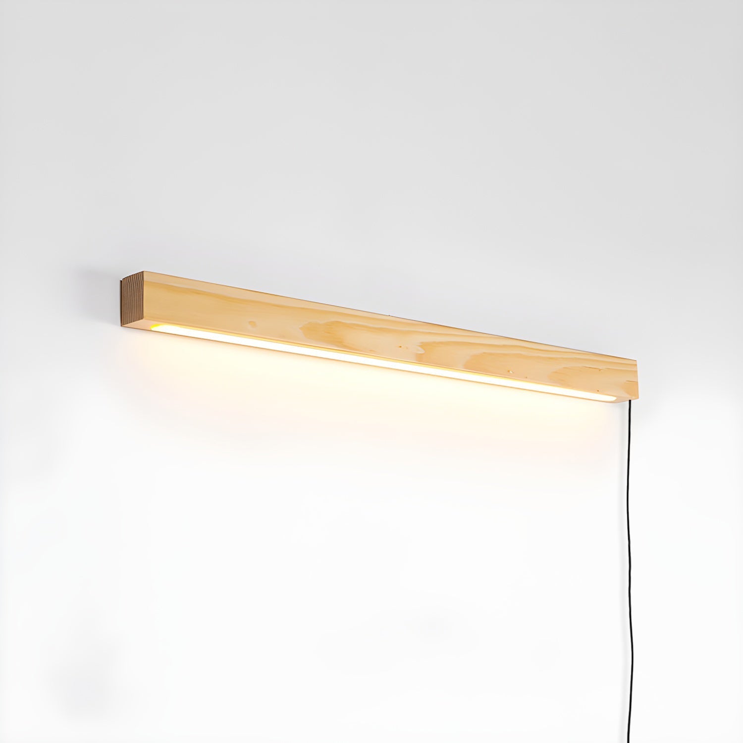 Bryf Wall Lamp Linear Wood Plug In-Neutral Decor