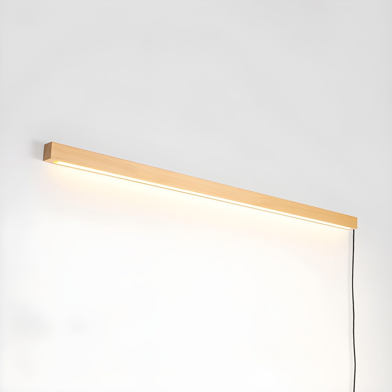 Bryf Wall Lamp Linear Wood Plug In-Neutral Decor