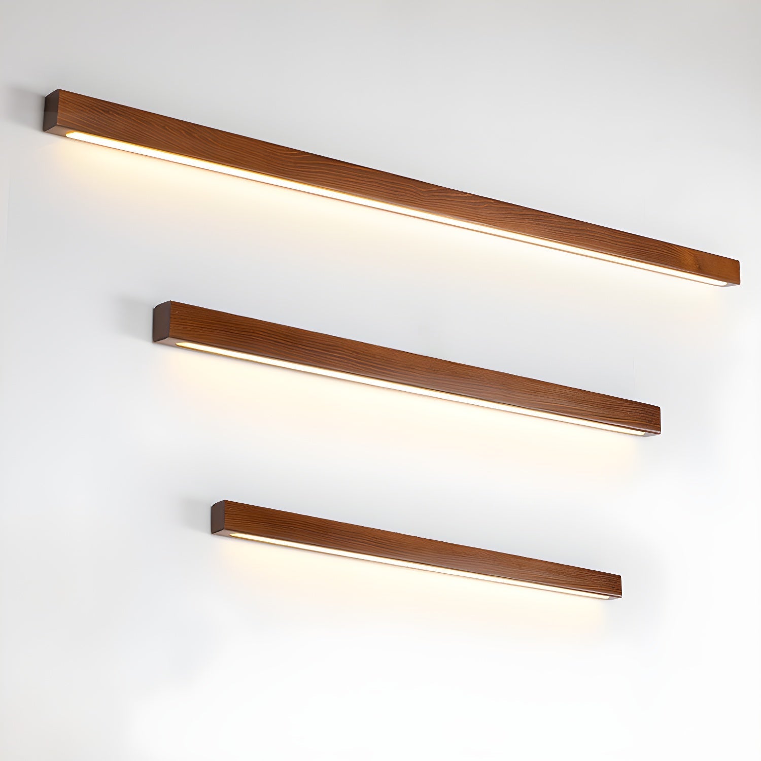 Lustra Wall Light Wood Linear Minimalist LED-Neutral Decor