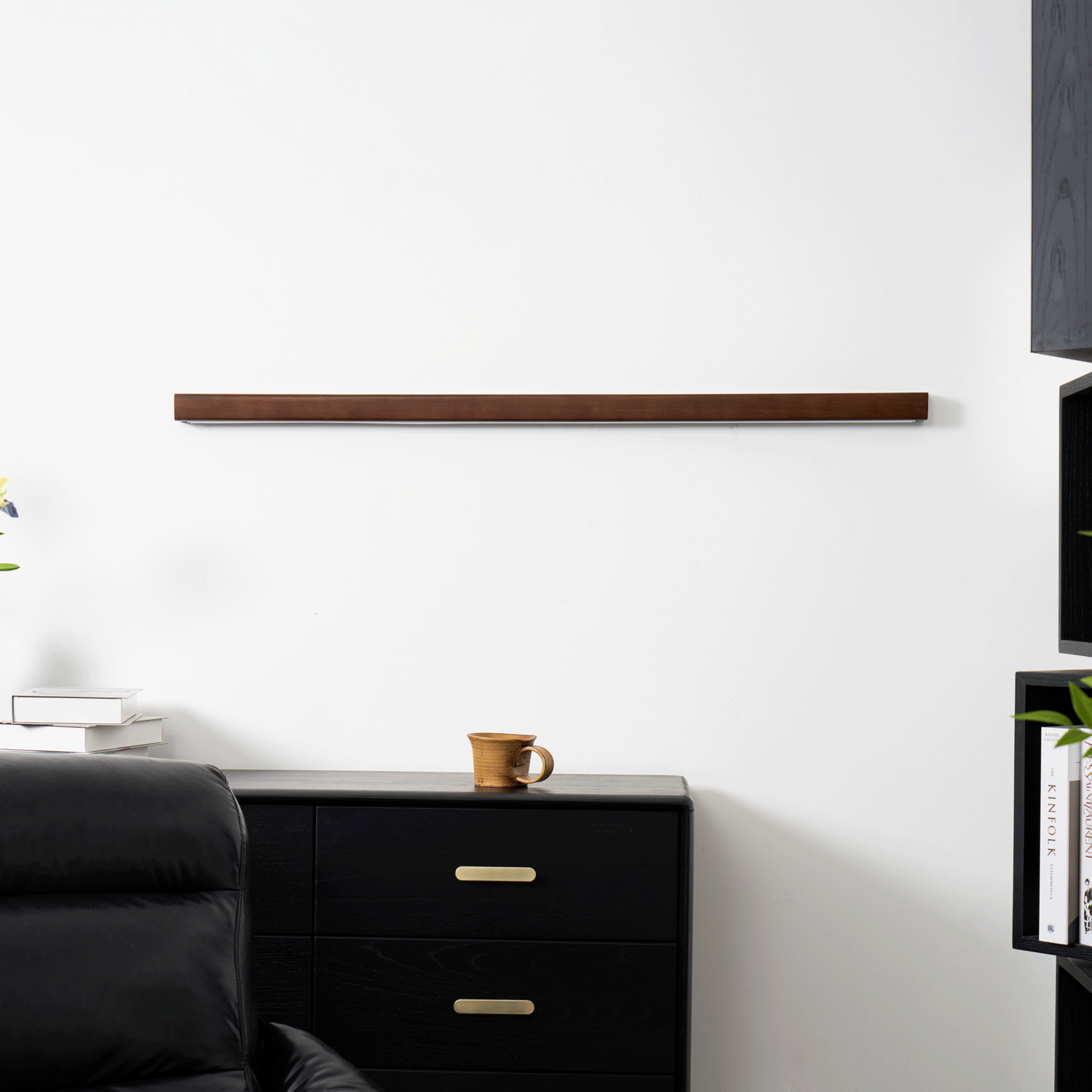 Lustra Wall Light Wood Linear Minimalist LED-Neutral Decor