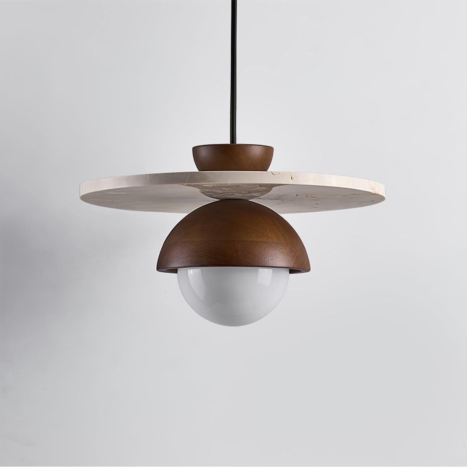 Vera Travertine Pendant Light-Neutral Decor
