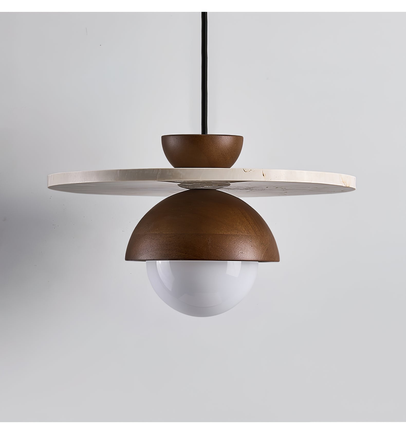 Vera Travertine Pendant Light-Neutral Decor