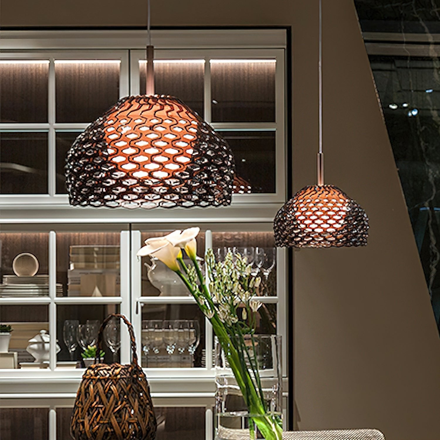 Ilsolion Individual Creativity Plastic Pendant Lamp-Neutral Decor