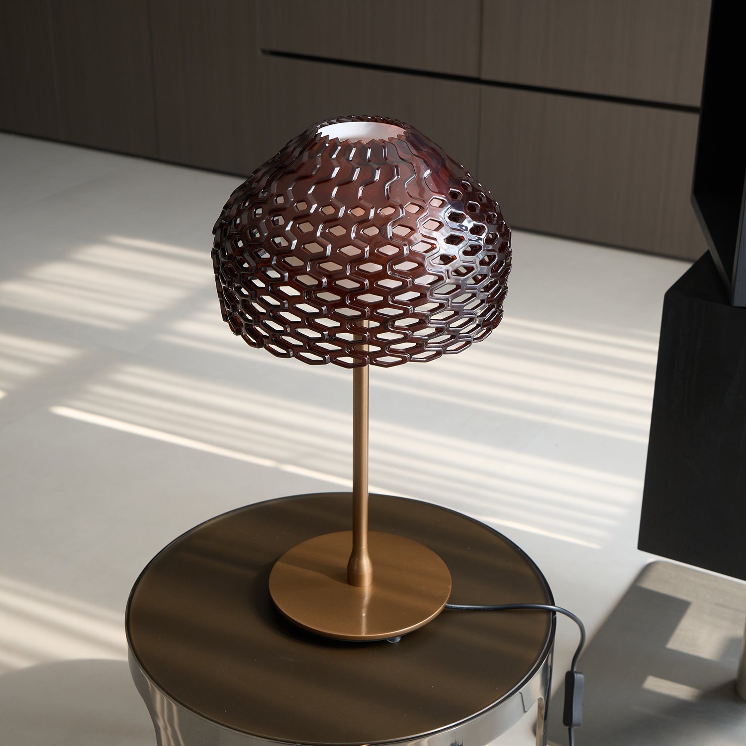 Vintace Plastic Industrial Table Lamp-Neutral Decor
