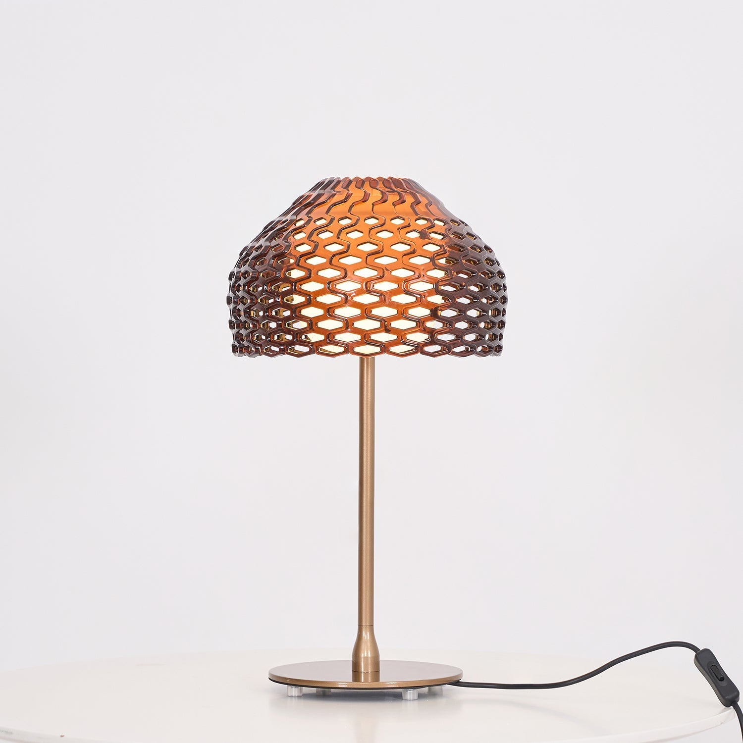 Vintace Plastic Industrial Table Lamp-Neutral Decor