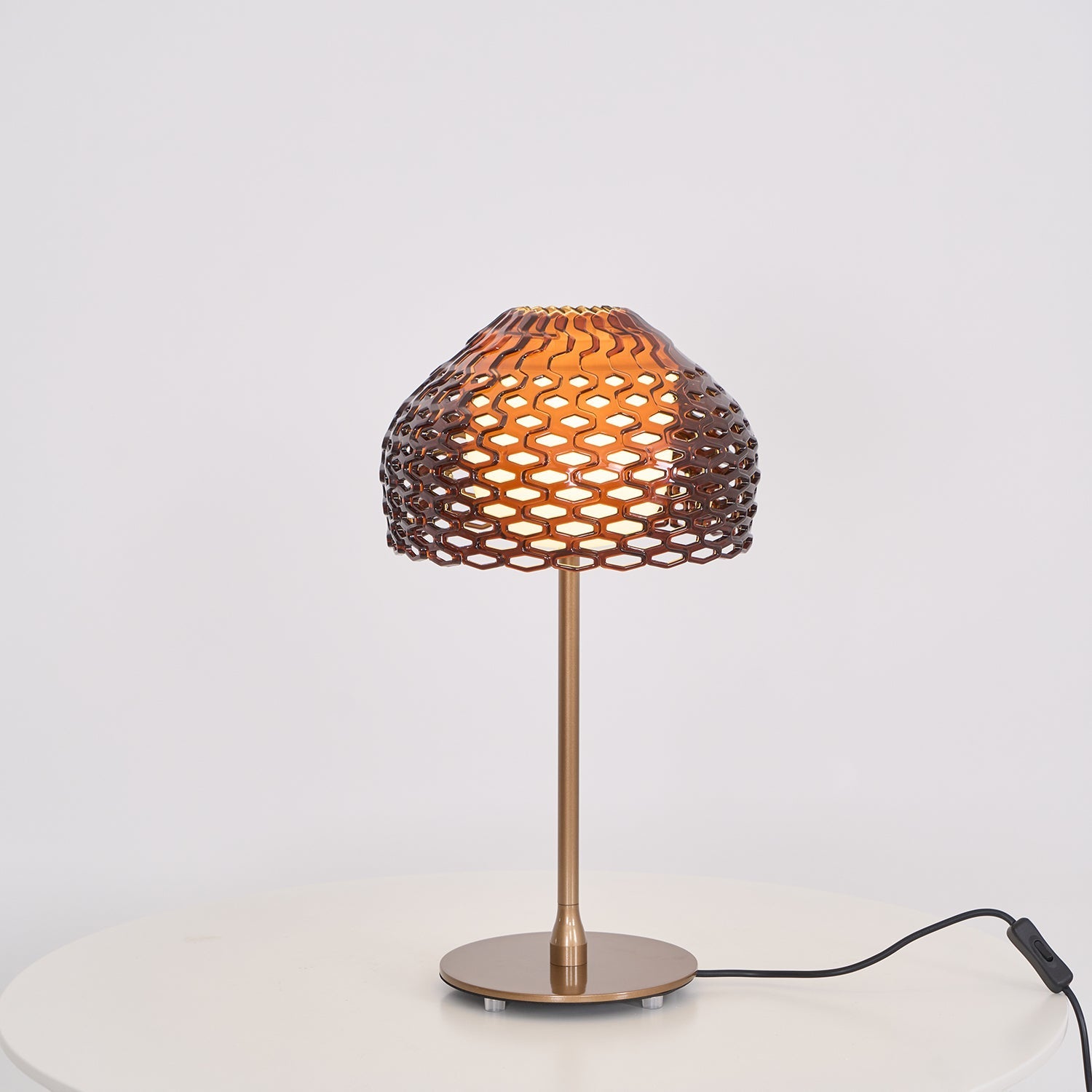 Vintace Plastic Industrial Table Lamp-Neutral Decor