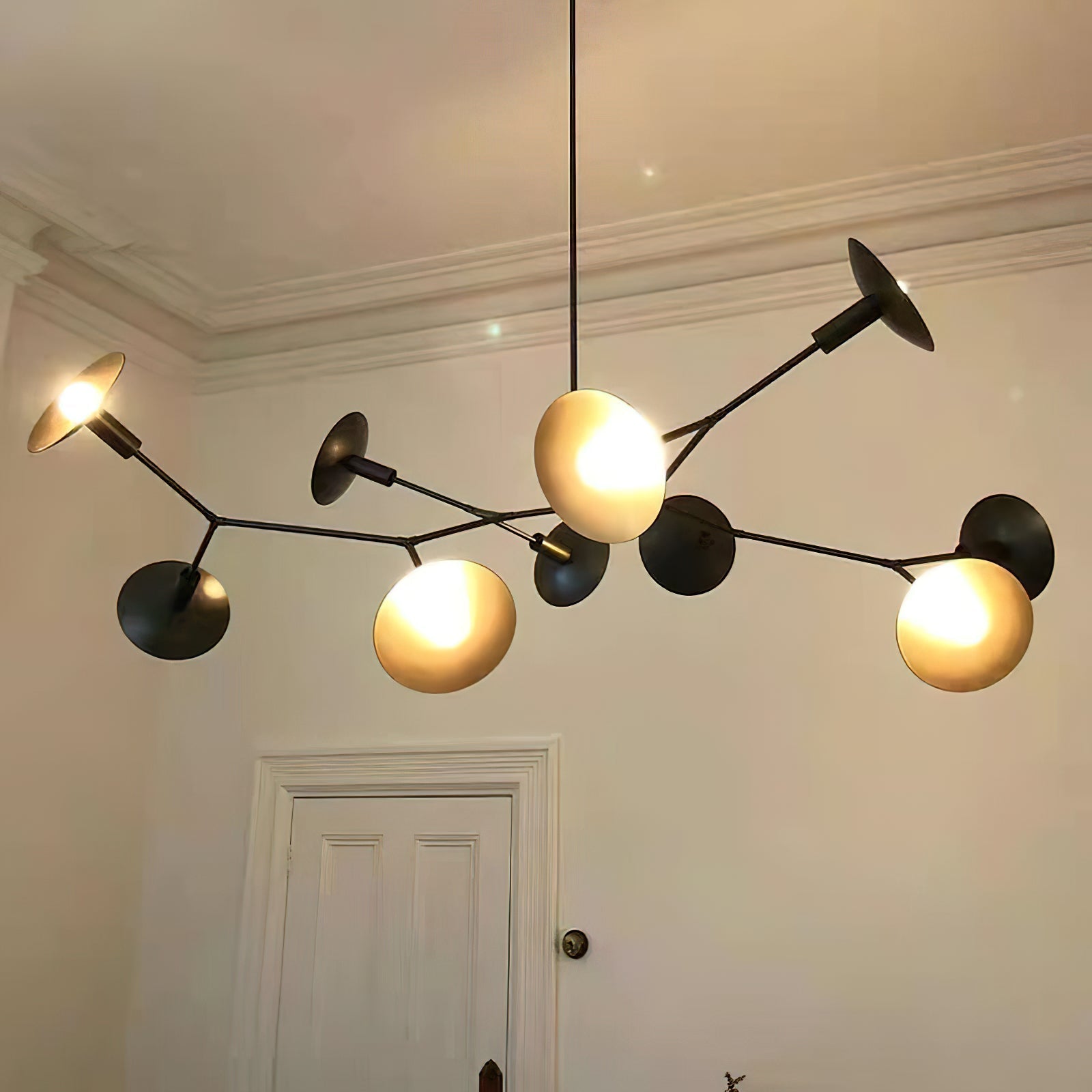 Tinduvyo Modern Minimalist Metal Glass Chandelier