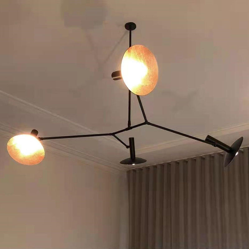 Tinduvyo Modern Minimalist Metal Glass Chandelier