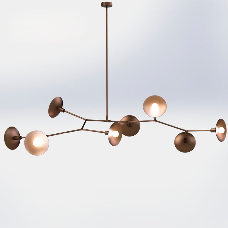 Tinduvyo Modern Minimalist Metal Glass Chandelier