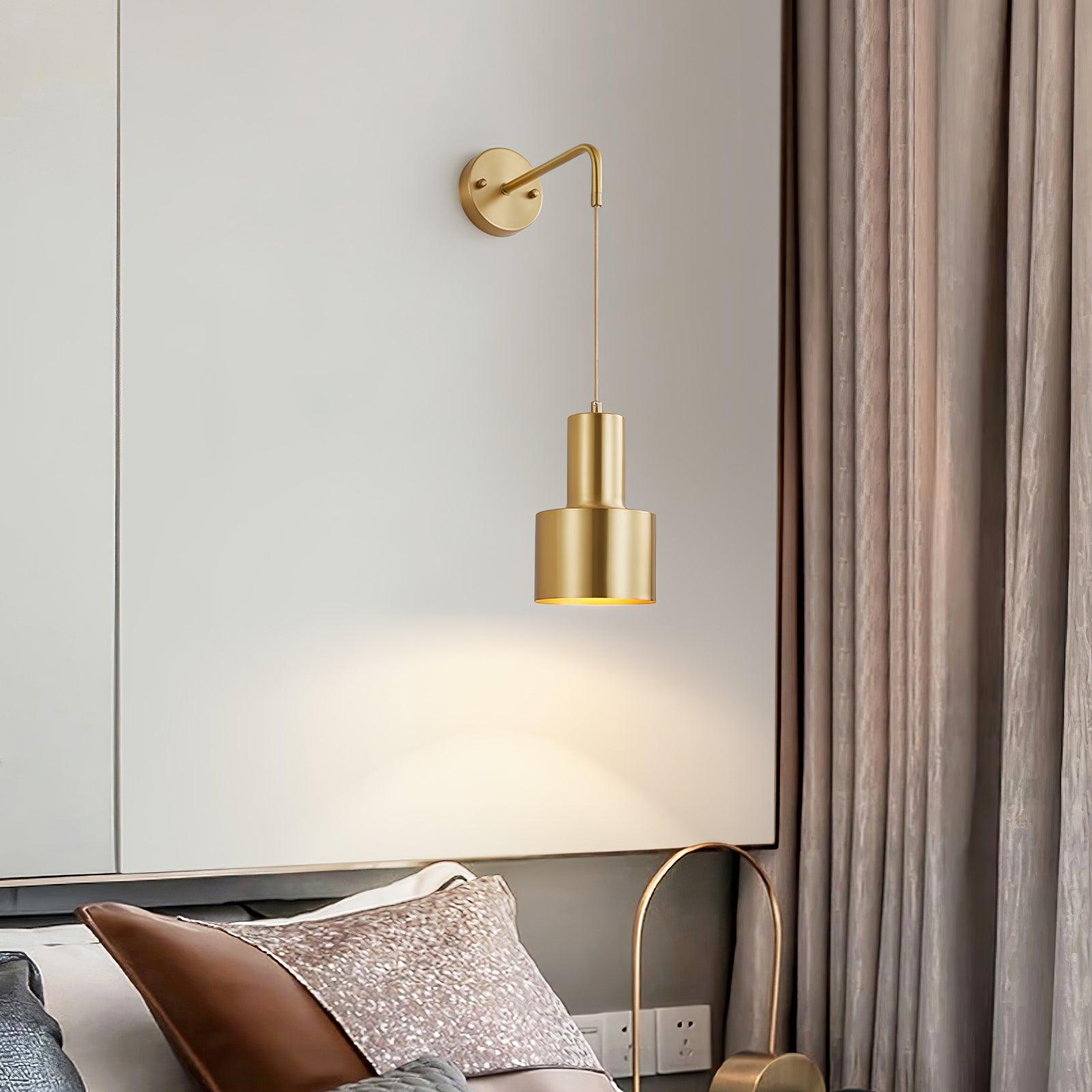 Alvina Modern Minimalist Brass Wall Light-Neutral Decor