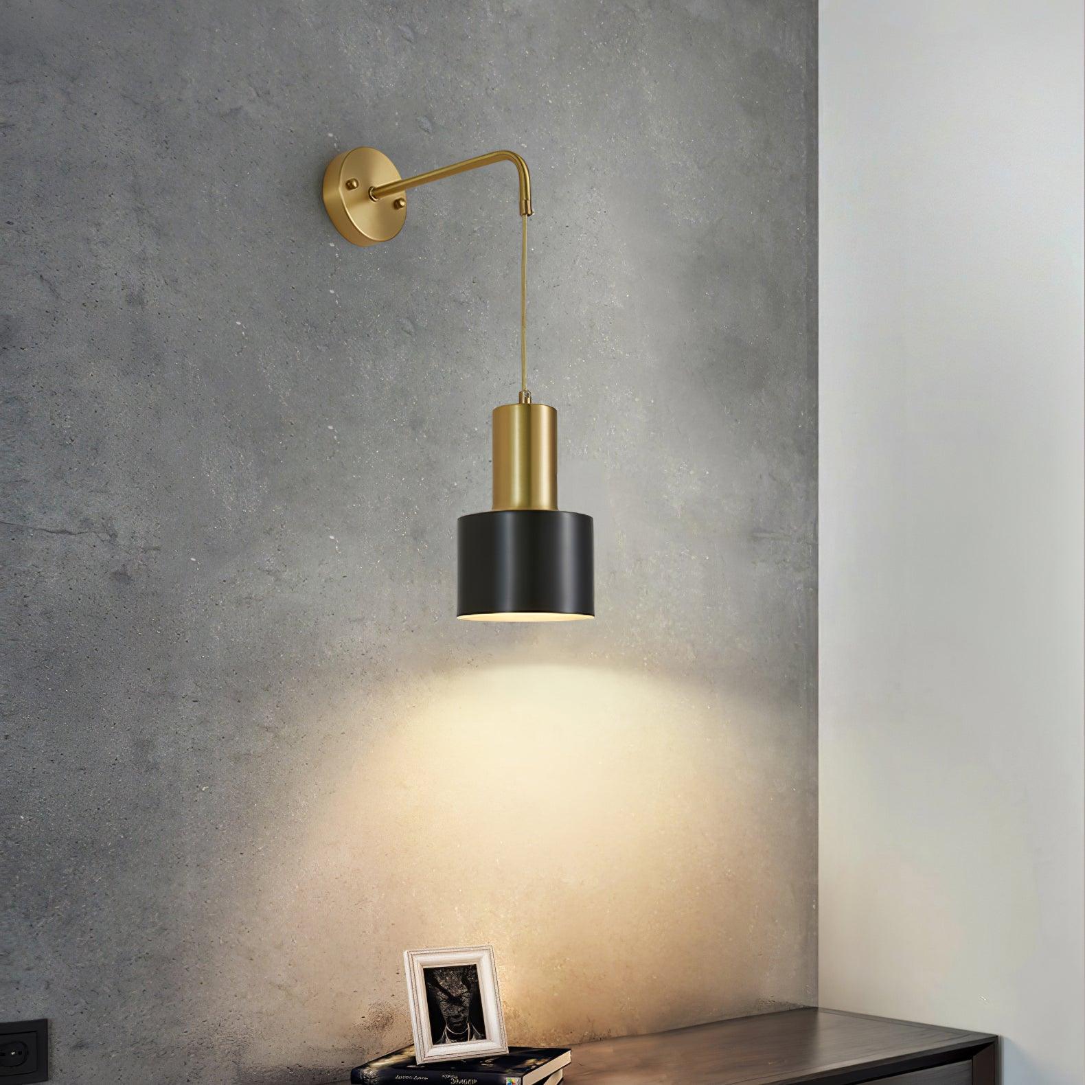 Alvina Modern Minimalist Brass Wall Light-Neutral Decor