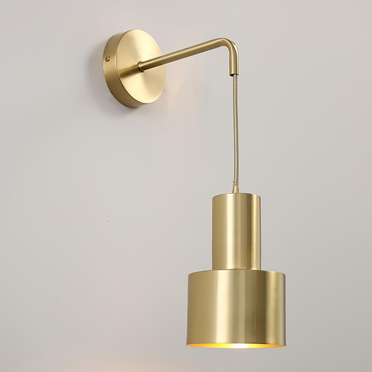 Alvina Modern Minimalist Brass Wall Light-Neutral Decor