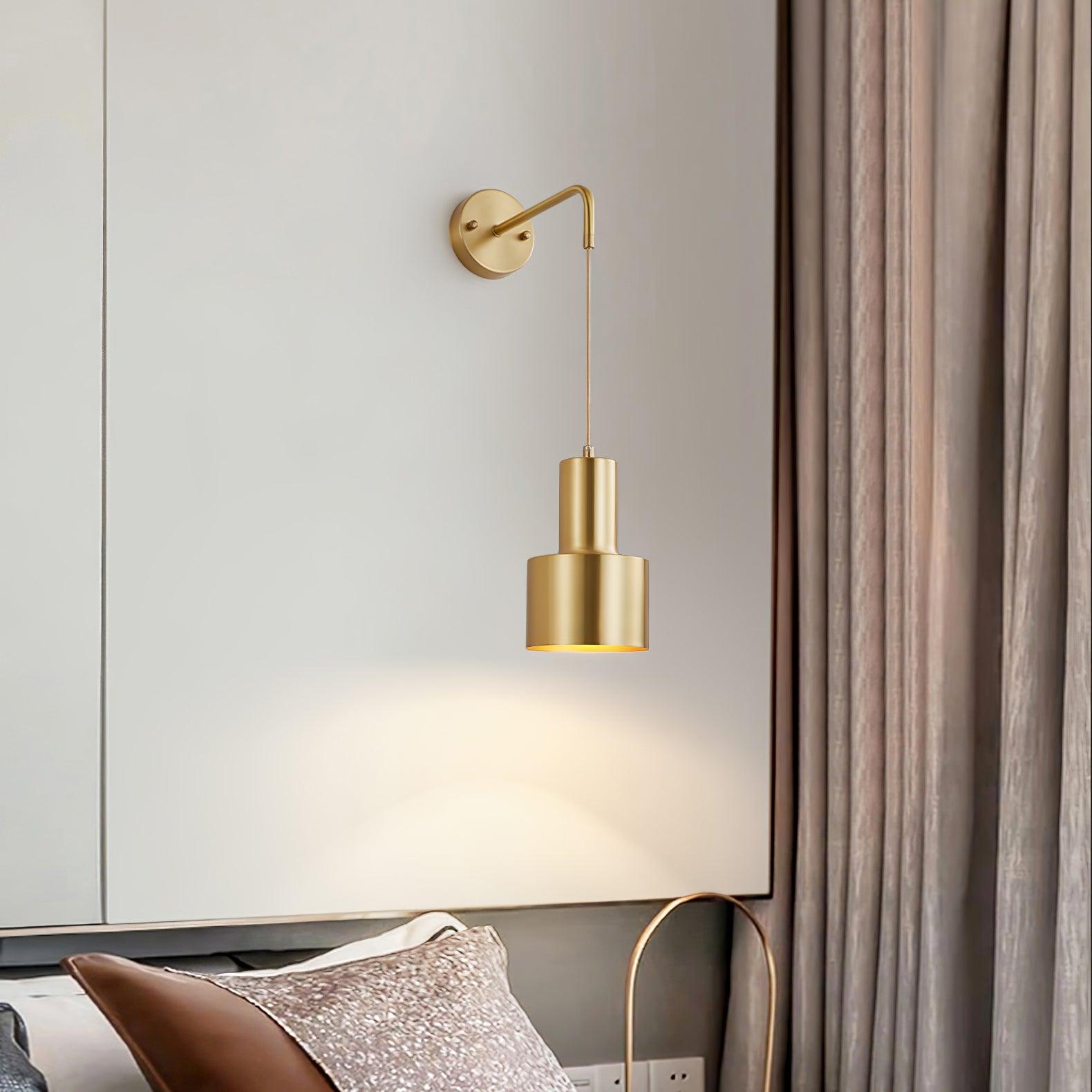 Alvina Modern Minimalist Brass Wall Light-Neutral Decor
