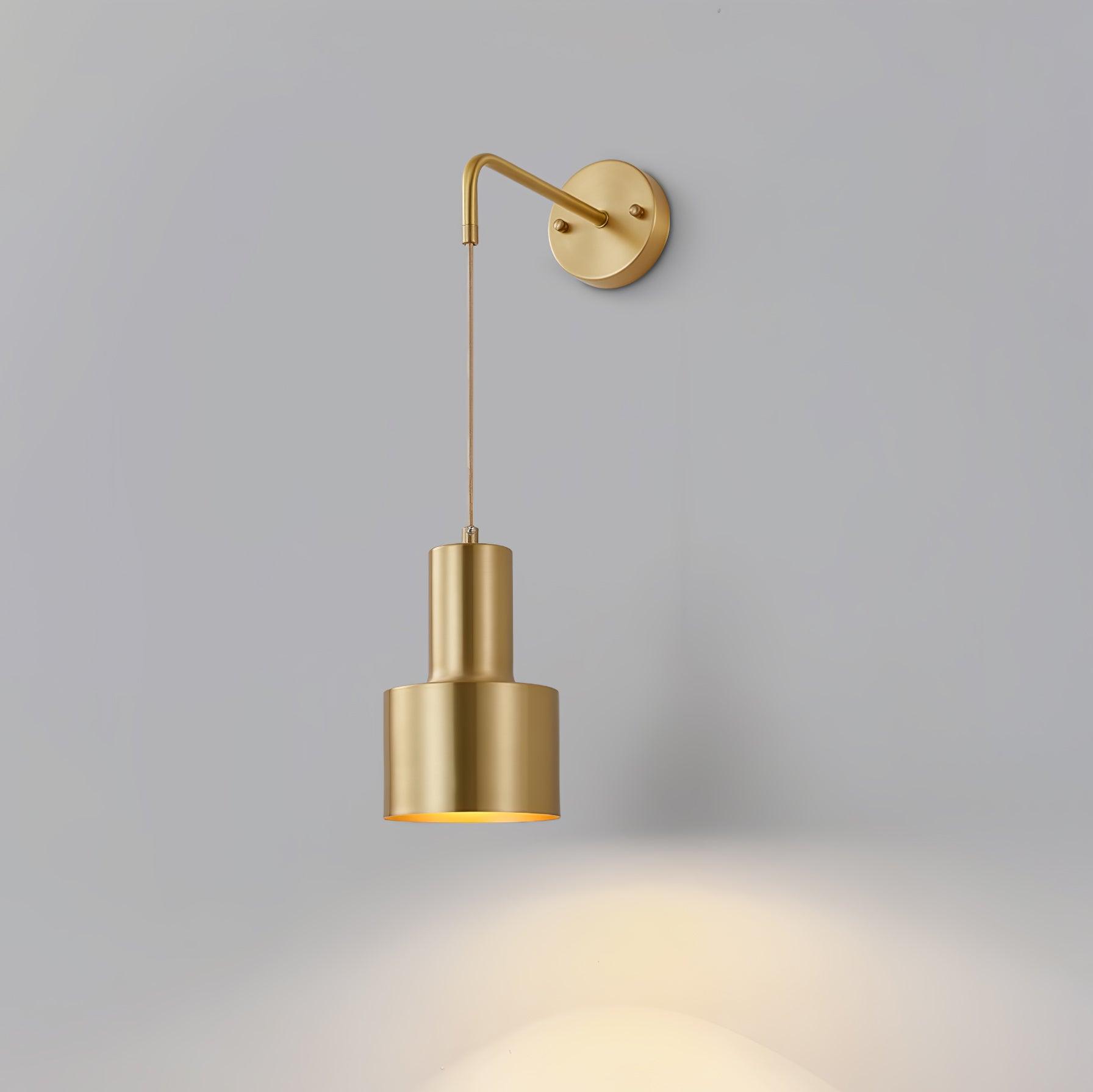 Alvina Modern Minimalist Brass Wall Light-Neutral Decor