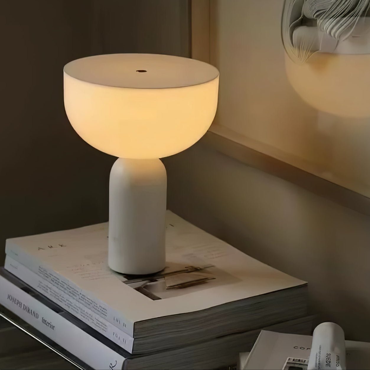 Vicky Minimalist Marble Table Lamp-Neutral Decor