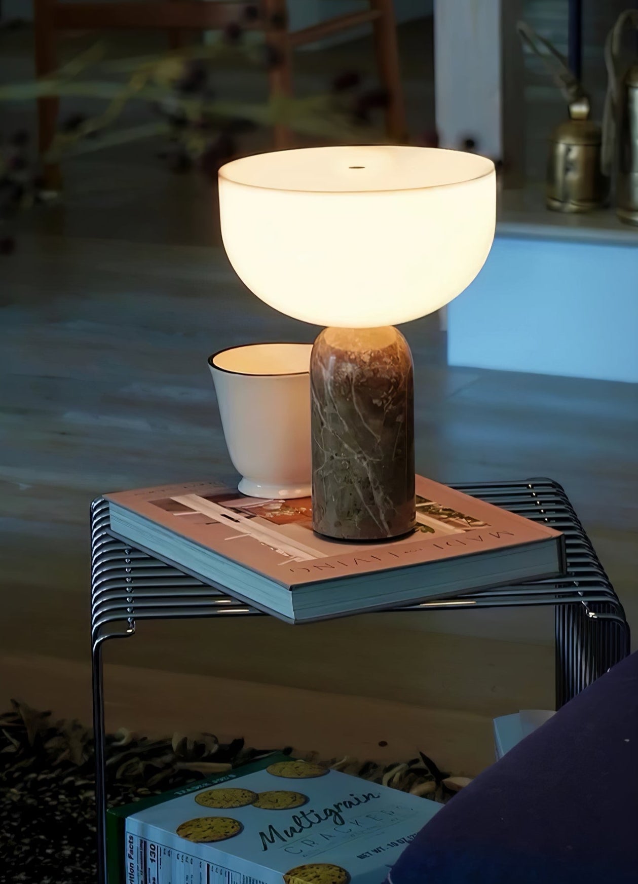 Vicky Minimalist Marble Table Lamp-Neutral Decor